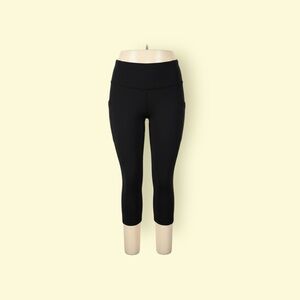 Lululemon Black Cropped Leggings, Size 4